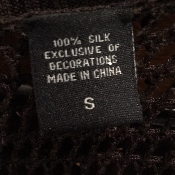 Sparkly rich chocolate brown sequined shrug - Picture 5 of 7